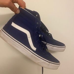 Size 10 Blue Hightop Vans x LA